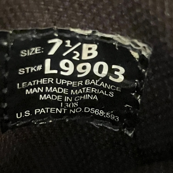 JUSTIN Gypsy L9903 7.5  Leather Cowgirl Western Roper Fat Boy Low Boots - Picture 7 of 7